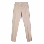 Pantalon slim brod fantaisie beige femme happy