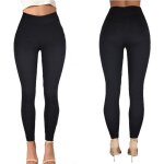 Pantalon slim femme de marque �lastique taille haute leggings couleur pure loisir temp�rament pantalonnoir ...