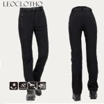 Pantalon softshell femme hiver imperm�able coupe - vent randonn�e noir