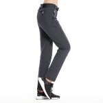Pantalon softshell femme - imperméable - doublé polaire - gris - randonnée - hiver Pantalon softshell femme - imperméable - doublé polaire - gris - randonnée - hiver