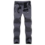 Pantalon softshell hiver homme doubl polaire impermable exterieur chaud pour camping randonne