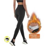 Pantalon de sudation femmes mtowsuc legging de sport  taille haute en nano - matriaux acclrer transpiratio ...