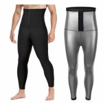 Pantalon de sudation homme sauna amincissant minceur - noir - pour perte de poids en fitness