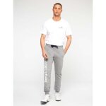 Pantalon de survtement homme sergio tacchini nizard gris en molleton bross avec grand logo