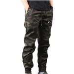 Pantalon de survêtement longs décontractés pour hommes - grande taille - impression lâche verte Pantalon de survêtement longs décontractés pour hommes - grande taille - impression lâche verte