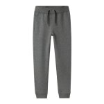 Pantalon de survtement - name it - junior - gris fonc - coton biologique - taille lastique