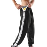 Pantalon de survtement - noname - jogging homme - bouton - pression latral - taille lastique - respirant ...