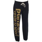Pantalon de survtement uni h noir / or jersey pant - panzeri