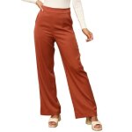 Pantalon de tailleur - la modeuse - taille haute - couleur terracotta - coupe droite - femme Pantalon de tailleur - la modeuse - taille haute - couleur terracotta - coupe droite - femme