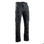 Pantalon de travail cortex - lma - noir - renforts oxford - multipoches