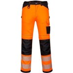 Pantalon de travail - portwest - pw340 - haute visibilit - orange / noir - 10 poches