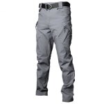 Pantalon de travail homme cargo battle extrieur en coton milti - poches - gris