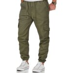 Pantalon de travail homme - cargo - slim fit - vert Pantalon de travail homme - cargo - slim fit - vert
