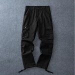 Pantalon de travail homme cargo printemps multi - poches coupe dcontracte sport casual - noir