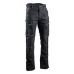 Pantalon de travail lma cortex noir avec renforts entrejambes et poches genouillères Pantalon de travail lma cortex noir avec renforts entrejambes et poches genouillères