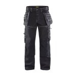 Pantalon de travail multipoches artisan blaklader x1900 stretch genoux pr�form�s - noir
