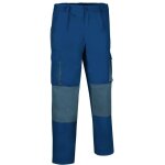 Pantalon de travail multipoches - homme - darko - bleu acier et gris