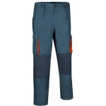 Pantalon de travail multipoches - homme - darko - gris ciment - charbon et orange