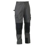 Pantalon de travail multipoches - homme - hk010 - gris Pantalon de travail multipoches - homme - hk010 - gris