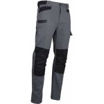Pantalon de travail ponce avec poches genouillres 100% coton gris - lma