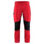 Pantalon maintenance polycoton stretch femme rouge / noir 34 715918455699 blaklader