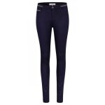 Pantalon 5 poches marine uni avec une coupe slim et des liser�s