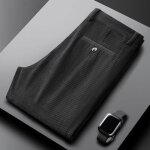 Pantalon velours c�tel� coupe droite homme - insfity - noir - automne - hiver