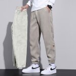 Pantalon velours côtelé homme automne taille elastiquee comfort ample fit - kaki Pantalon velours côtelé homme automne taille elastiquee comfort ample fit - kaki
