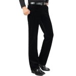 Pantalon velours ctel homme casual pantalon - noir