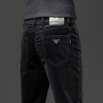 Pantalon en velours côtelé - insfity - automne hiver - coupe droite - stretch confort - noir Pantalon en velours côtelé - insfity - automne hiver - coupe droite - stretch confort - noir