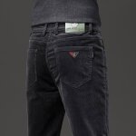 Pantalon en velours côtelé - insfity - coupe droite - automne hiver - gris Pantalon en velours côtelé - insfity - coupe droite - automne hiver - gris