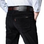 Pantalon en velours homme de hiver - insfity - regular fit - noir - chaud / epais Pantalon en velours homme de hiver - insfity - regular fit - noir - chaud / epais