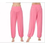 Pantalon de yoga danse femme - super doux et bouffant - rose - fitness