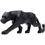 Panthre sculpture ornements sculpture gomtrique rsine lopard statue faune dcoration maison noir ...