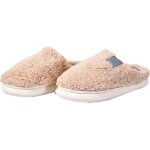 Pantoufles cocooning pour femme - ozabi - 2081 beige - confort premium