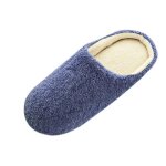 Lukcolor pantoufles de chaussures en coton chaud dhiver antidérapantes pour hommes marine Lukcolor pantoufles de chaussures en coton chaud dhiver antidérapantes pour hommes marine