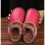 Pantoufles en cuir pour hommes et femmes imperméables et chaudes pour lhiver - ecelen - lh1021hxslp05ya ... Pantoufles en cuir pour hommes et femmes imperméables et chaudes pour lhiver - ecelen - lh1021hxslp05ya ...