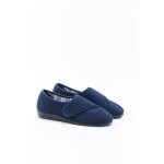 Damart - chaussons maille gaufre  scratch - marine