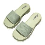 Pantoufles dt pour femmes - vert - semelles paisses souples - taille 36