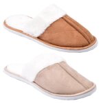 Pantoufles femme casa and co - pack de 2 paires 5134