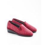 Damart - chaussons iris�s thermolactyl - bordeaux