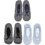 Pantoufles femme infinitif - rayures pack de 3 paires