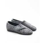 Damart - chaussons  scratch - gris fonc