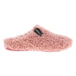 Pantoufles fourres verbenas rose