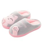 Pantoufles funmoon - femme / homme - hiver - coton - confortable - rose