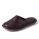 Pantoufles funmoon hiver femme homme - coton ultra confortable - marron