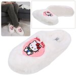 Pantoufles - hello kitty - blanches - douces - antidrapantes - confortables