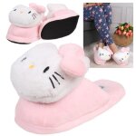 Pantoufles hello kitty - rose vif - femme - chaleur et confort