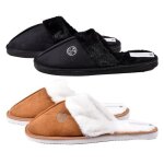 Pantoufles homme christian lacroix - pack de 2 paires 4334 - confortables et chaudes