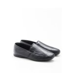 Mocassin - damart - chaussons dessus cuir - noir
